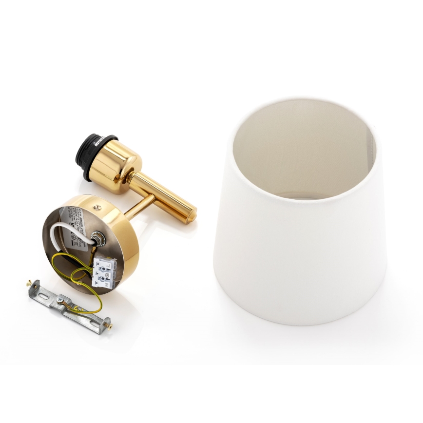 Brilagi - Applique murale MONTE 1xE27/60W/230V crème/doré