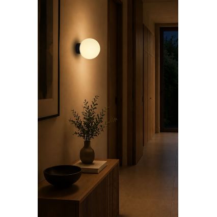 BRILAGI - Applique murale POLOS 1xE27/40W/230V Ø 20 cm noire