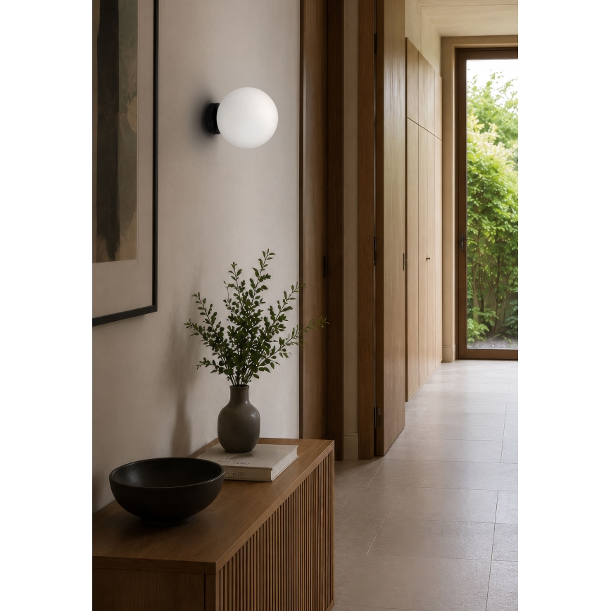 BRILAGI - Applique murale POLOS 1xE27/40W/230V Ø 20 cm noire