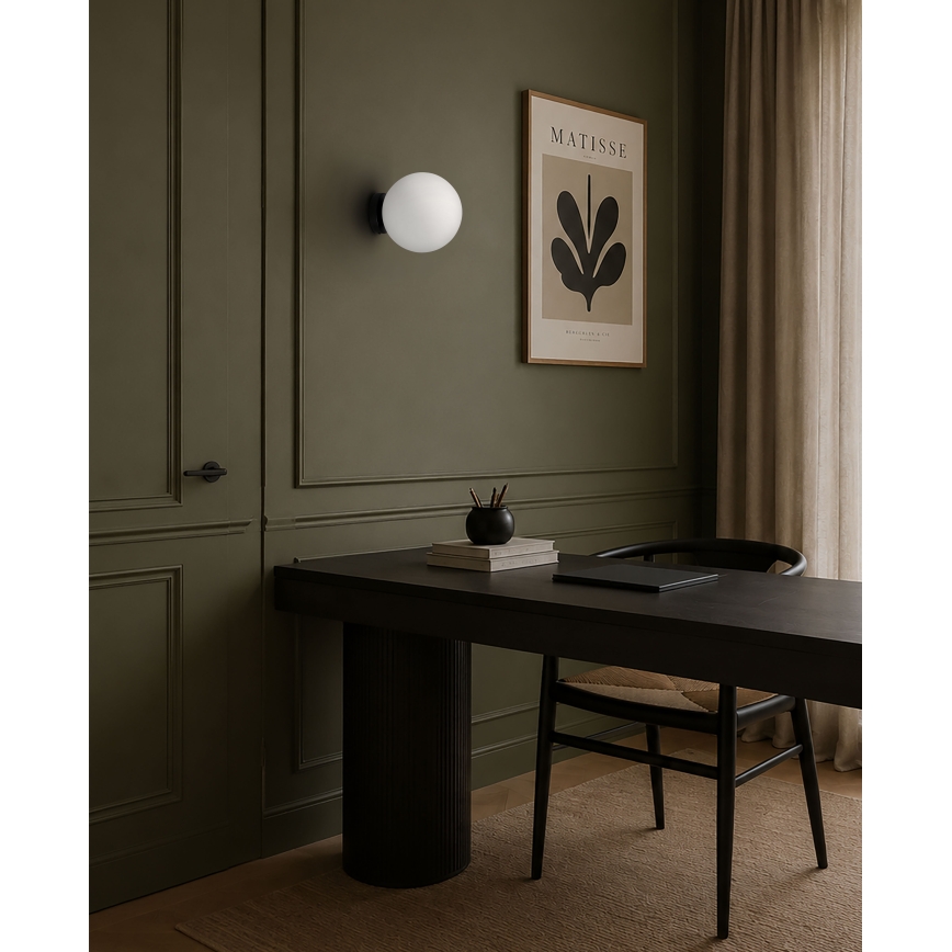 BRILAGI - Applique murale POLOS 1xE27/40W/230V Ø 20 cm noire