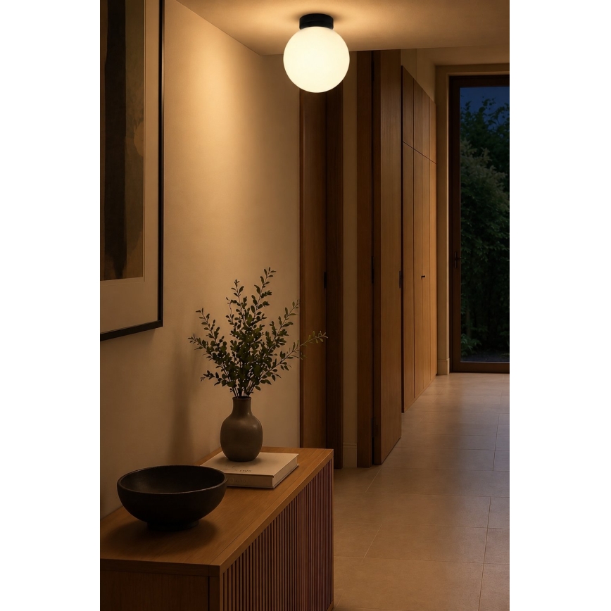 BRILAGI - Applique murale POLOS 1xE27/40W/230V Ø 20 cm noire