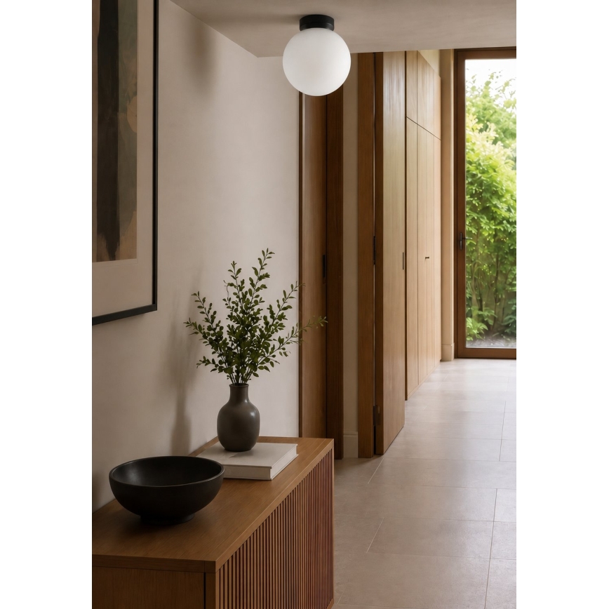 BRILAGI - Applique murale POLOS 1xE27/40W/230V Ø 20 cm noire