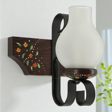 Brilagi - Applique murale QUEEN 1xE14/40W/230V hêtre/wengé