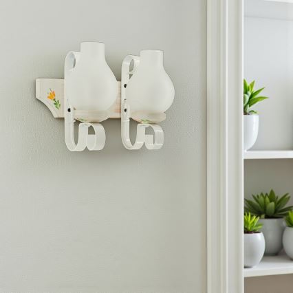 Brilagi - Applique murale QUEEN 2xE14/40W/230V hêtre/crème