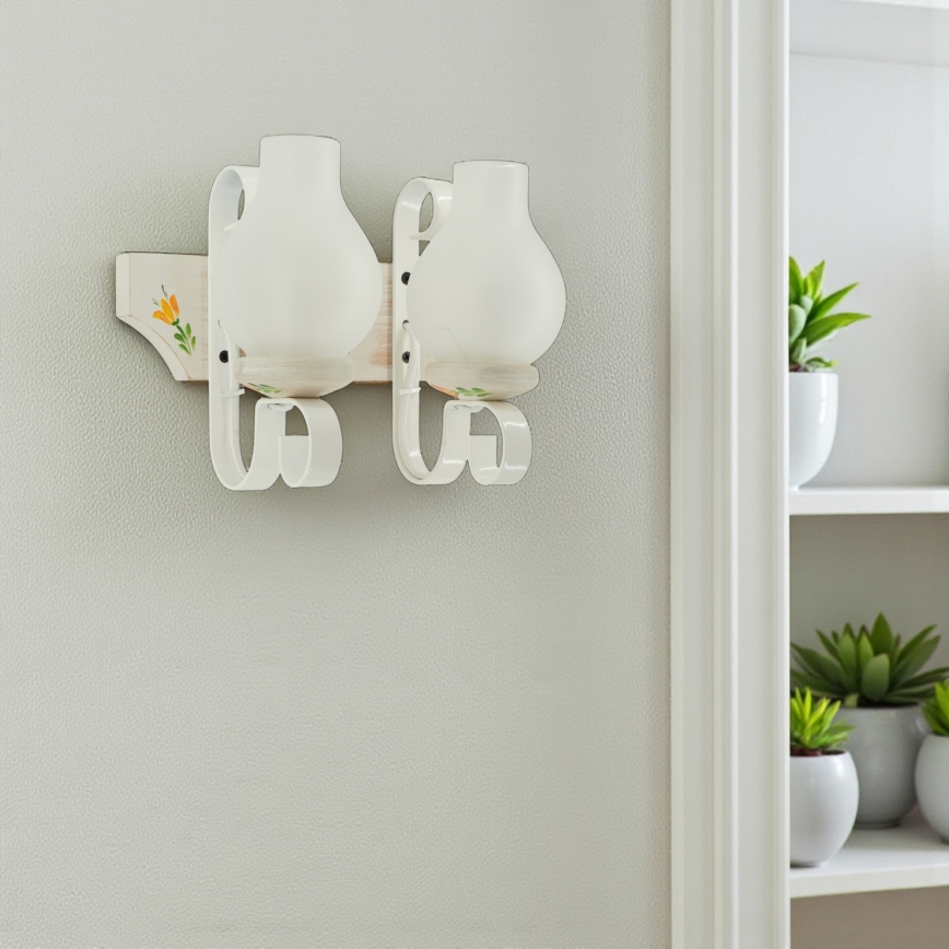 Brilagi - Applique murale QUEEN 2xE14/40W/230V hêtre/crème