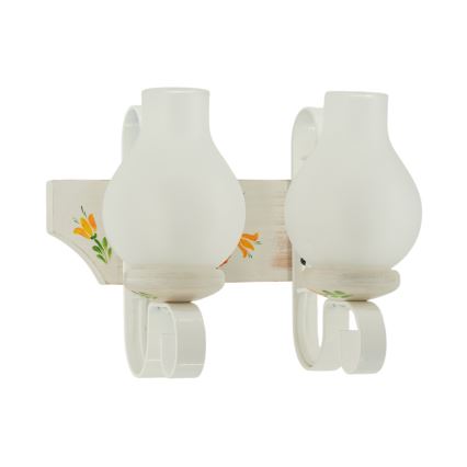 Brilagi - Applique murale QUEEN 2xE14/40W/230V hêtre/crème