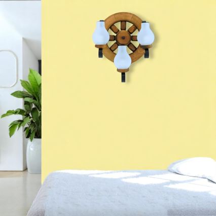 Brilagi - Applique murale ROATA APLICA 3xE14/40W/230V hêtre