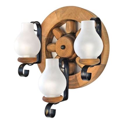 Brilagi - Applique murale ROATA APLICA 3xE14/40W/230V hêtre