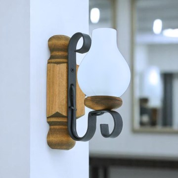 Brilagi - Applique murale RUSTIC 1xE14/40W/230V hêtre
