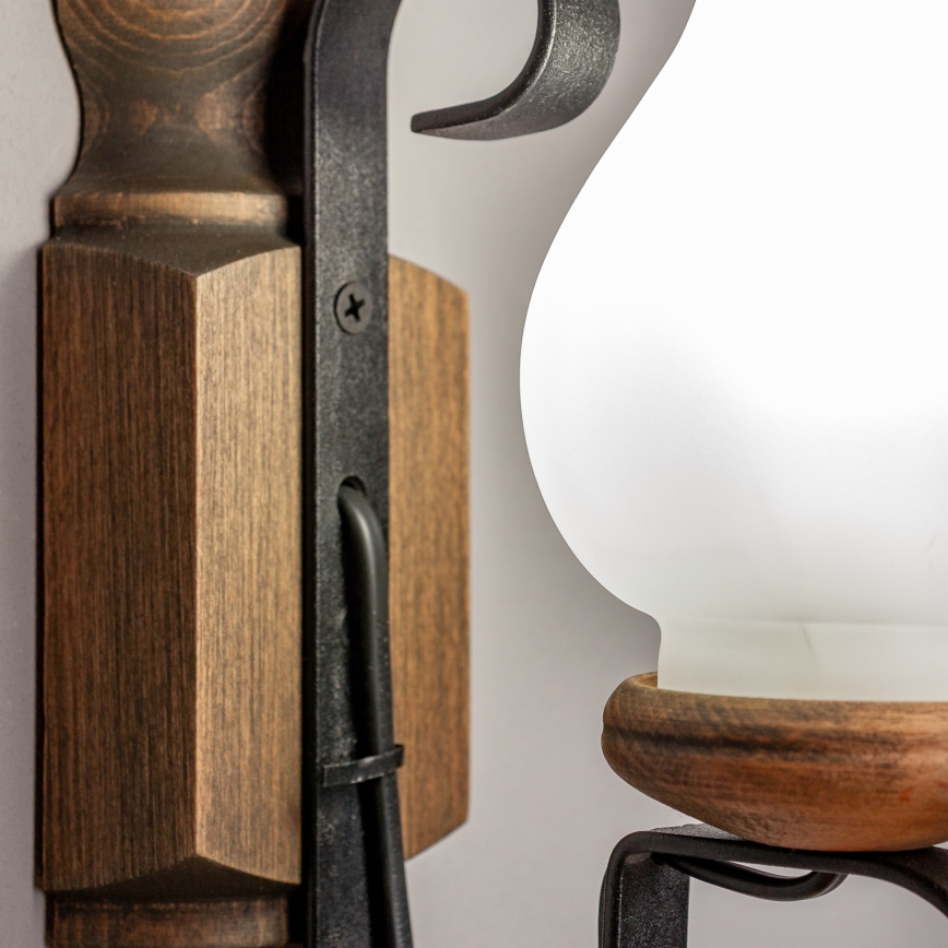 Brilagi - Applique murale RUSTIC 1xE14/40W/230V hêtre