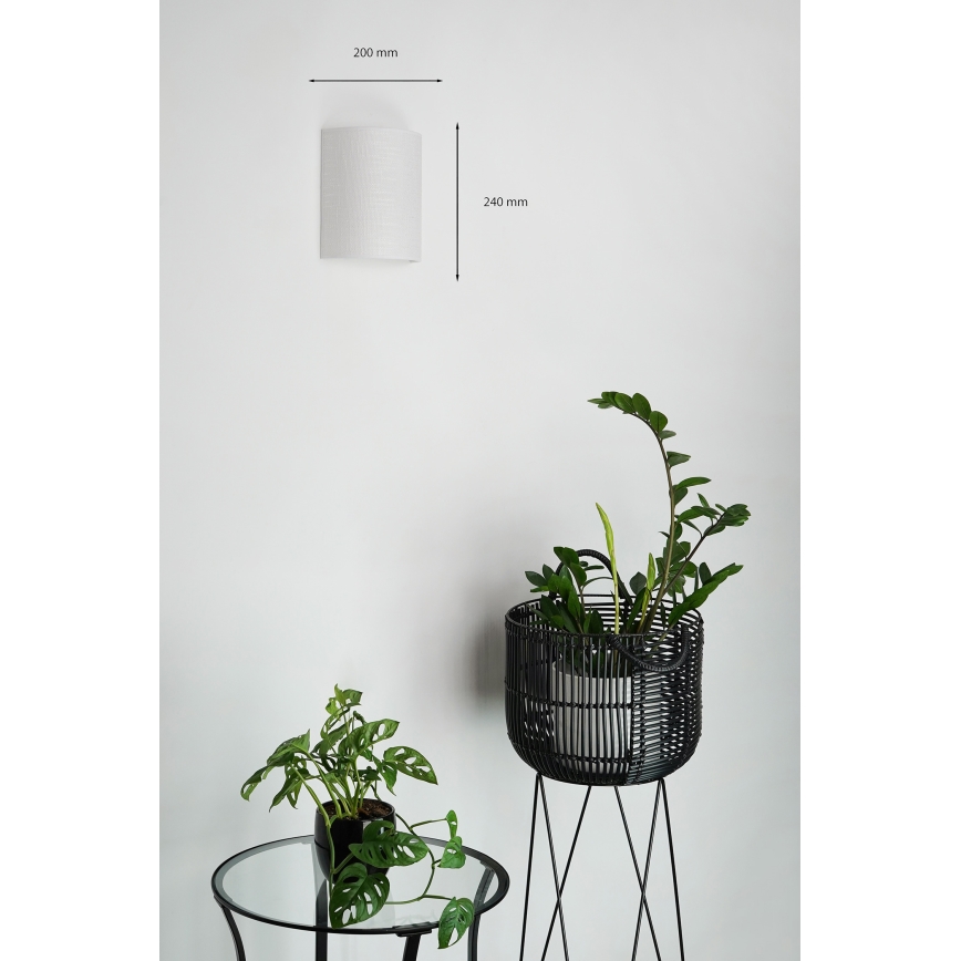 Brilagi - Applique murale SEMI 1xE27/15W/230V gris clair