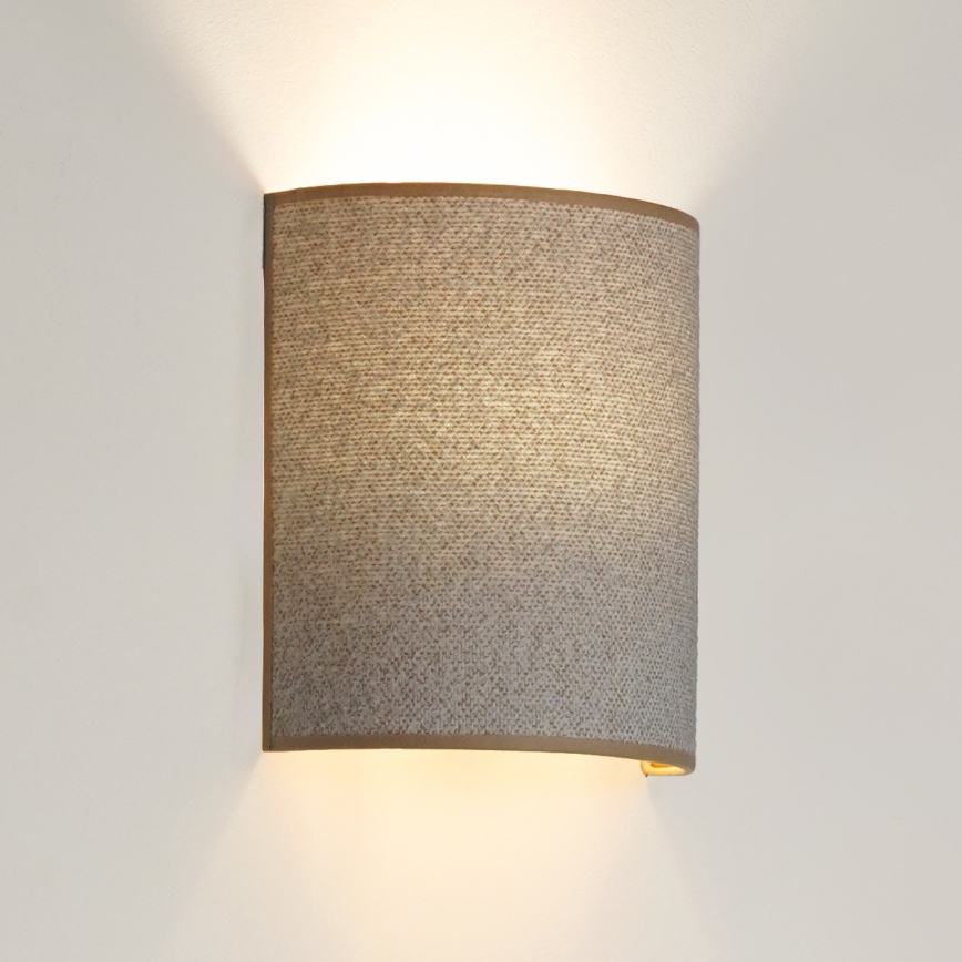 Brilagi - Applique murale SEMI 1xE27/15W/230V gris clair