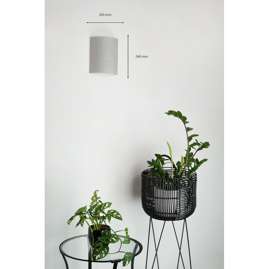 Brilagi - Applique murale SEMI 1xE27/15W/230V gris