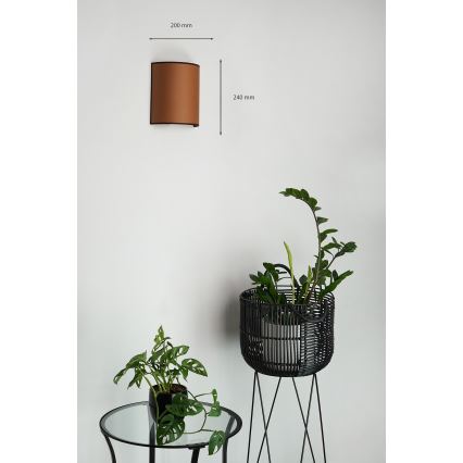 Brilagi - Applique murale SEMI 1xE27/15W/230V marron