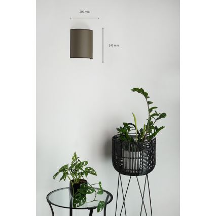 Brilagi - Applique murale SEMI 1xE27/15W/230V marron