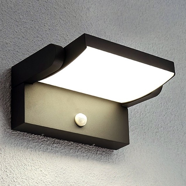 Brilagi - Applique murale solaire avec détecteur ANKLE LED/10W/3,7V 3000 mAh 3000K IP65 anthracite