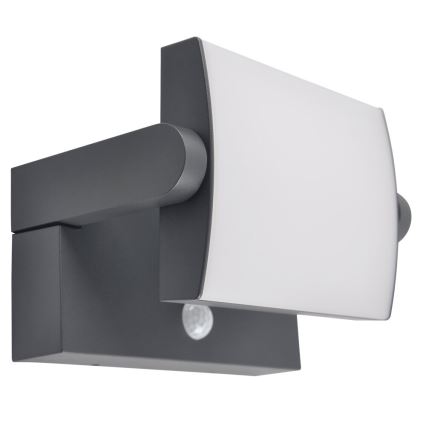 Brilagi - Applique murale solaire avec détecteur de mouvement et de crépuscule ANKLE LED/10W/3,7V 3000 mAh 4000K IP65 anthracite