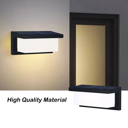 Brilagi - Applique murale solaire avec détecteur BRICKY LED/5W/6V 4000 mAh IP65
