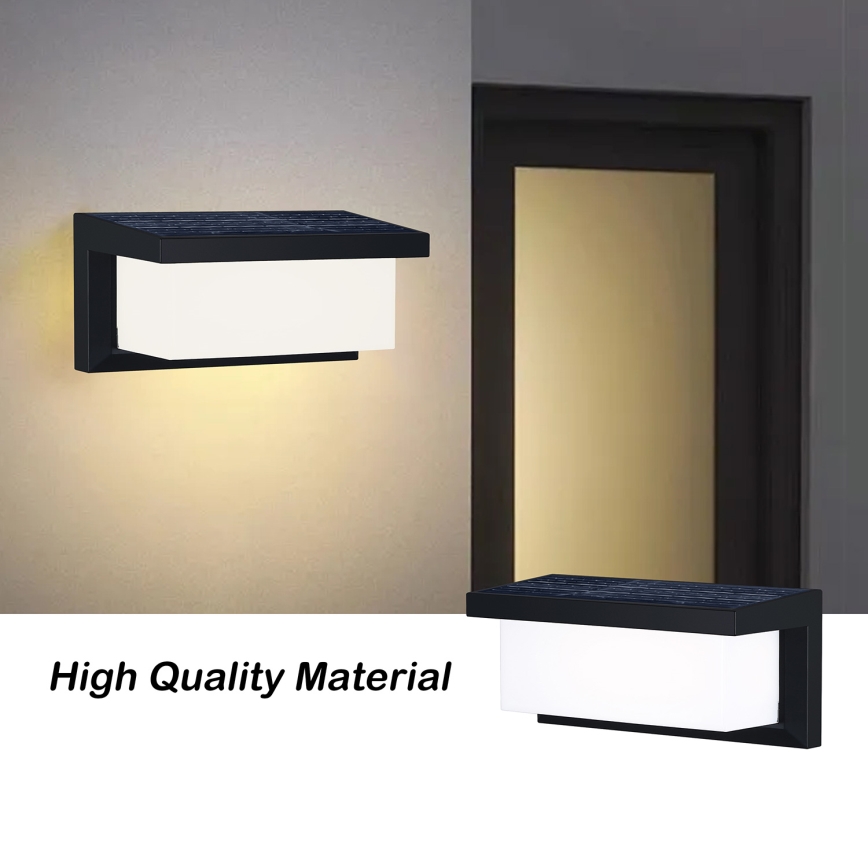 Brilagi - Applique murale solaire avec détecteur BRICKY LED/5W/6V 4000 mAh IP65