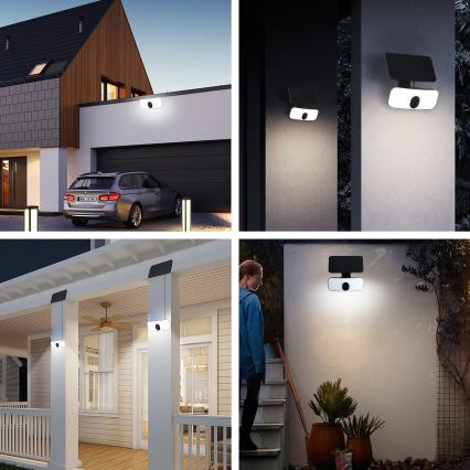 Brilagi - Applique murale solaire avec détecteur ROOF LED/13W/5V 4000 mAh IP65