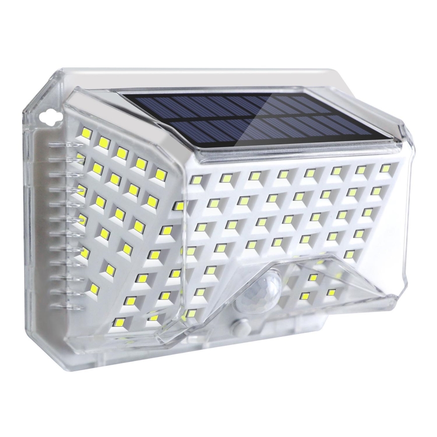 Brilagi - Applique murale solaire avec détecteur WALLIE LED/4W/5,5V 1200 mAh 6500K IP64 argent