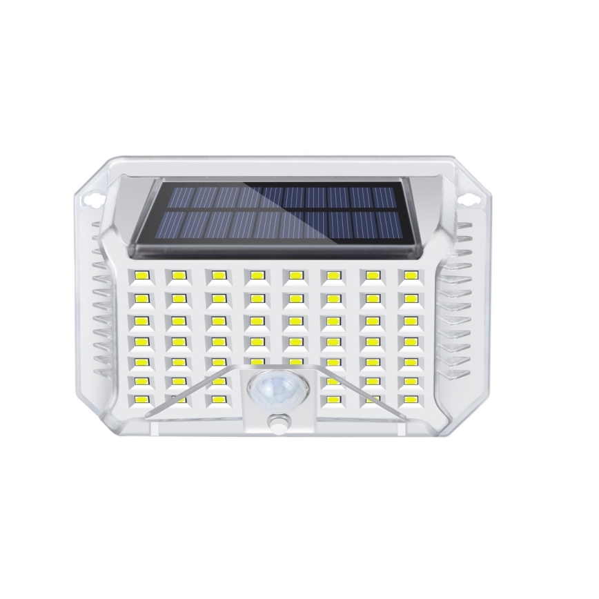 Brilagi - Applique murale solaire avec détecteur WALLIE LED/4W/5,5V 1200 mAh 6500K IP64 argent