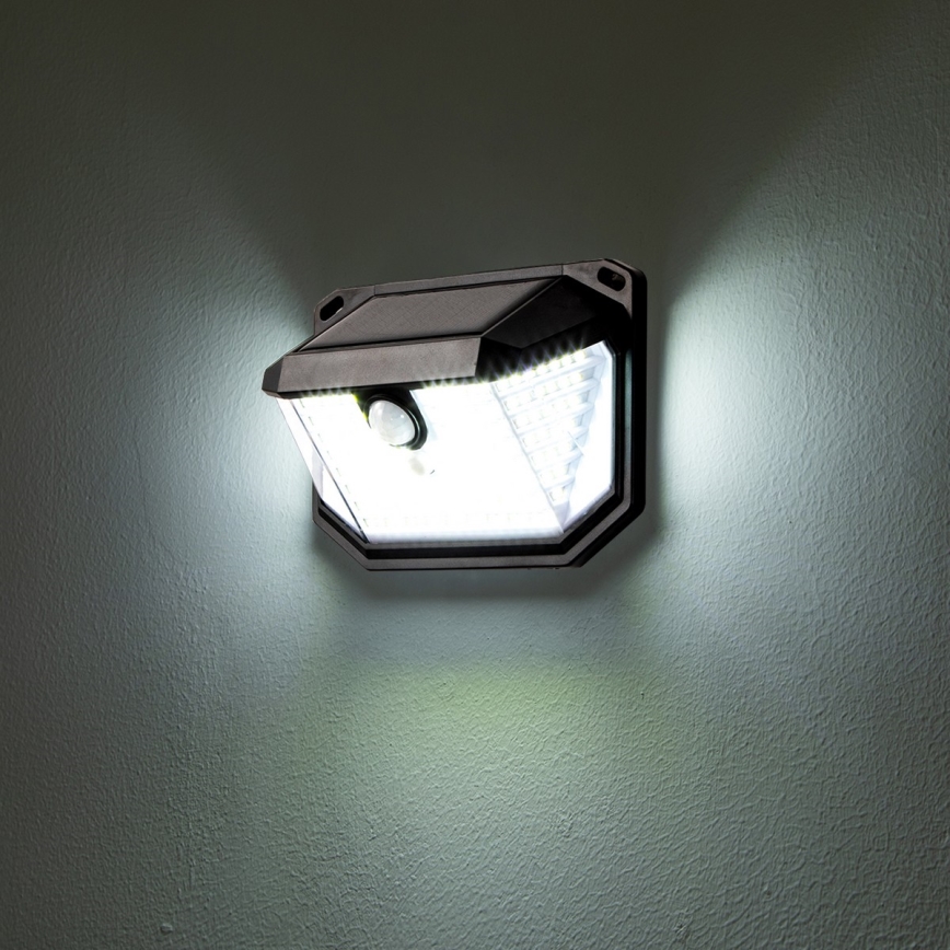 Brilagi - Applique murale solaire avec détecteur WALLIE LED/4W/5,5V 1200mAh 6500K IP65