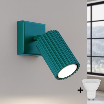 Brilagi - Applique murale spot LED CRESTO 1xGU10/10W/230V turquoise