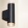 Brilagi - Applique murale spot pour salle de bains SELE AQUA 2xGU10/30W/230V IP44 noire