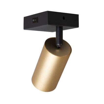 Brilagi - Applique murale spot avec interrupteur intégré SELE 1xGU10/30W/230V noir/doré