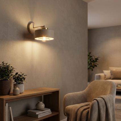 Brilagi - Applique murale SPRING 1xE27/60W/230V beige/doré