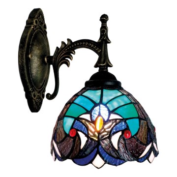 BRILAGI - Applique murale Tiffany en vitrail CORAL 1xE14/40W/230V