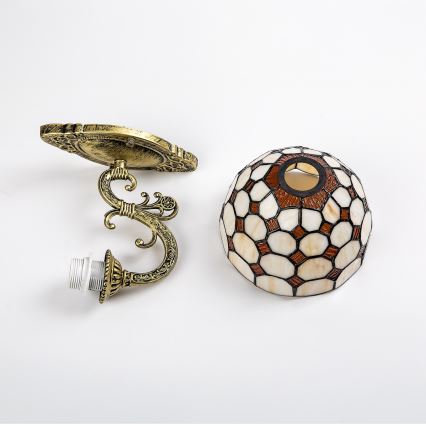 Brilagi - Applique murale Tiffany en vitrail DORAN 1xE27/40W/230V