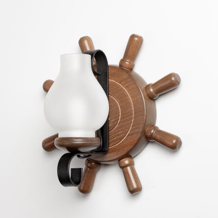 Brilagi - Applique murale TIMONA 1xE14/40W/230V hêtre/noyer