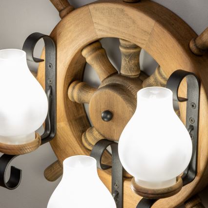 Brilagi - Applique murale TIMONA 3xE14/40W/230V hêtre