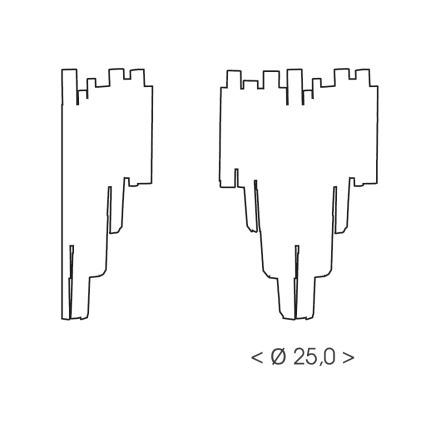 Brilagi - Applique murale VERVE 2xE14/40W/230V noire