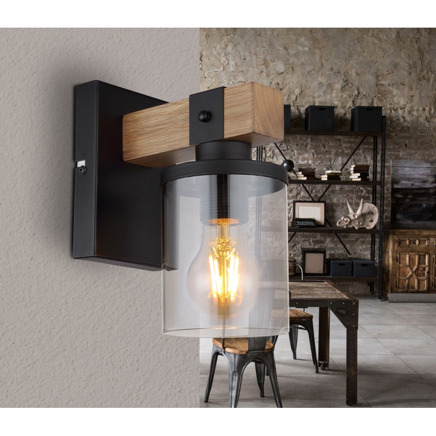 Brilagi - Applique murale VISTA 1xE27/60W/230V chêne