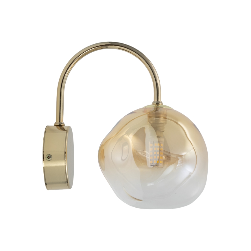 Brilagi - Applique murale VULCANO 1xG9/8W/230V dorée/beige fumée