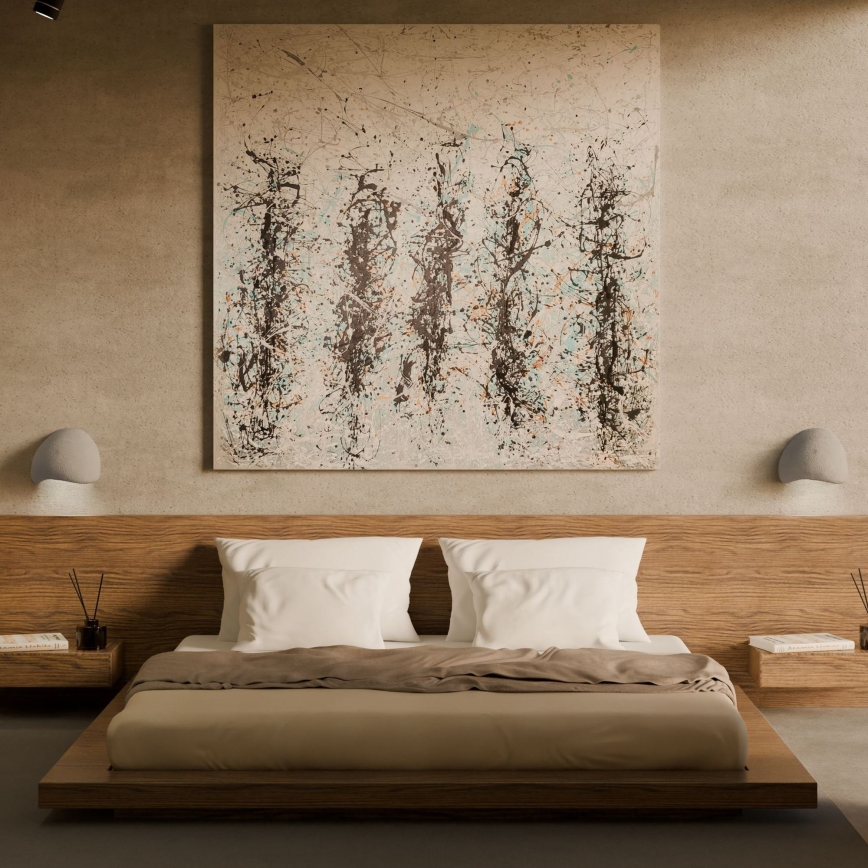 Brilagi - Applique murale WABI SABI 1xE14/40W/230V gris