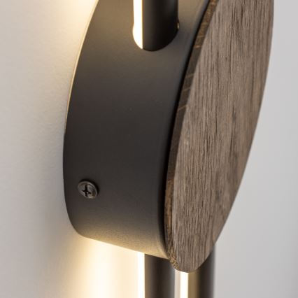 Brilagi - Applique murale WOODY COLLINE LED/15W/230V 80 cm chêne noyer