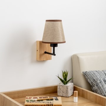 Brilagi - Applique NUBILA WOOD 1xE27/25W/230V quercia/marrone