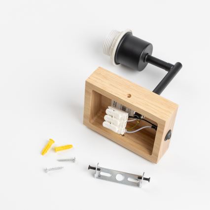 Brilagi - Applique NUBILA WOOD 1xE27/25W/230V quercia/viola