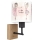 Brilagi - Applique per bambini BOBO WOOD 1xE27/25W/230V rovere/nero/bianco/rosa/ballerine