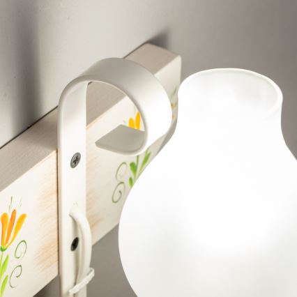 Brilagi - Applique QUEEN 1xE14/40W/230V faggio/color crema