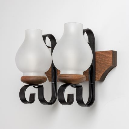 Brilagi - Applique QUEEN 2xE14/40W/230V faggio/noce