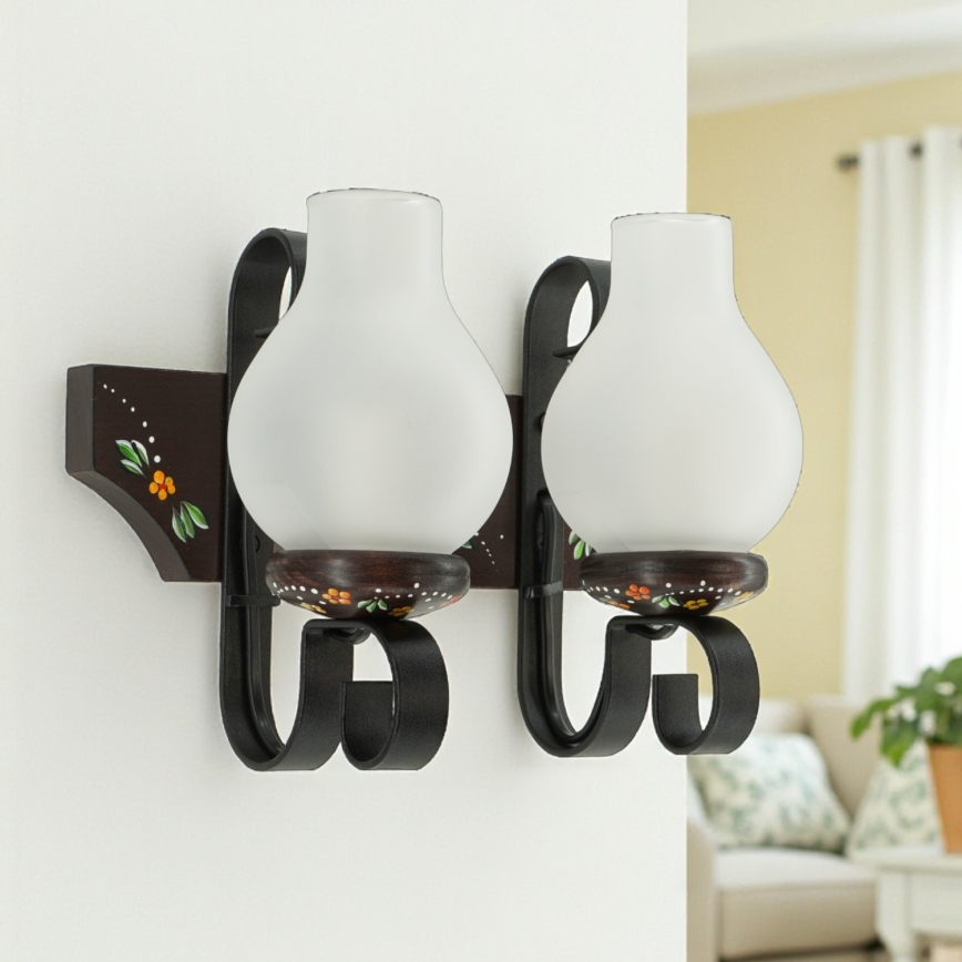 Brilagi - Applique QUEEN 2xE14/40W/230V faggio/wenge