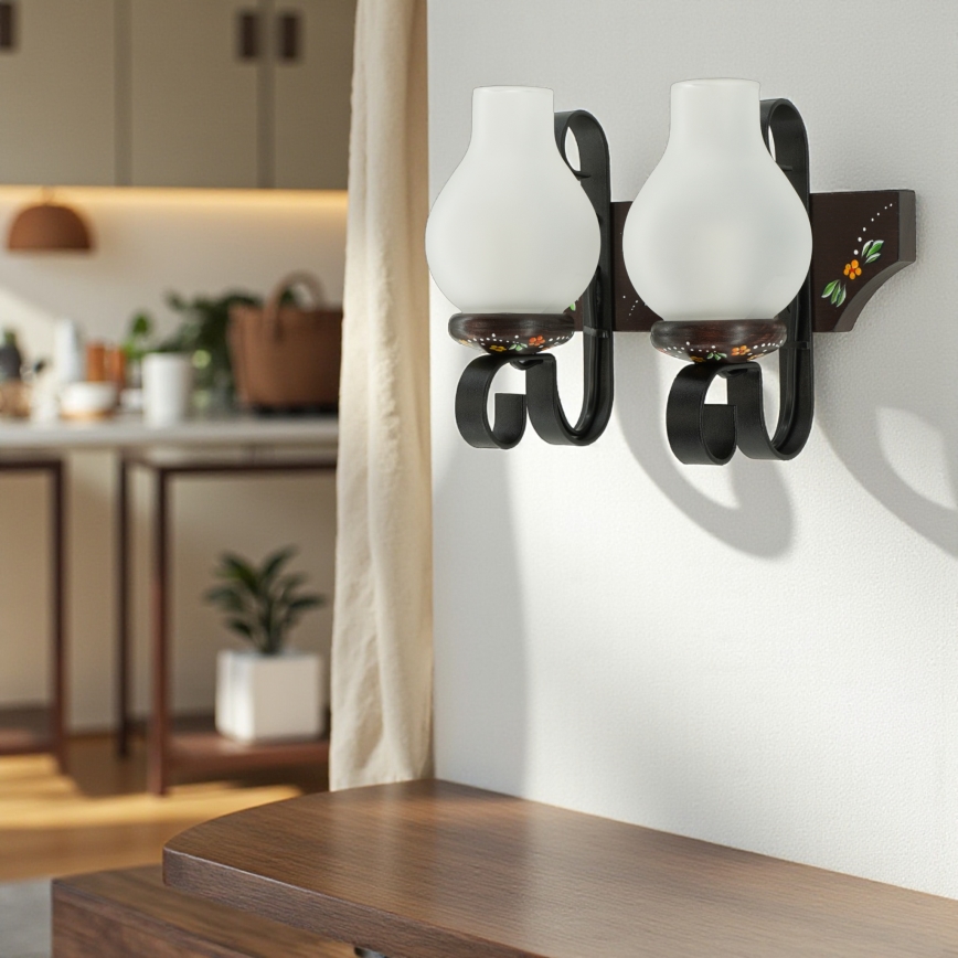 Brilagi - Applique QUEEN 2xE14/40W/230V faggio/wenge