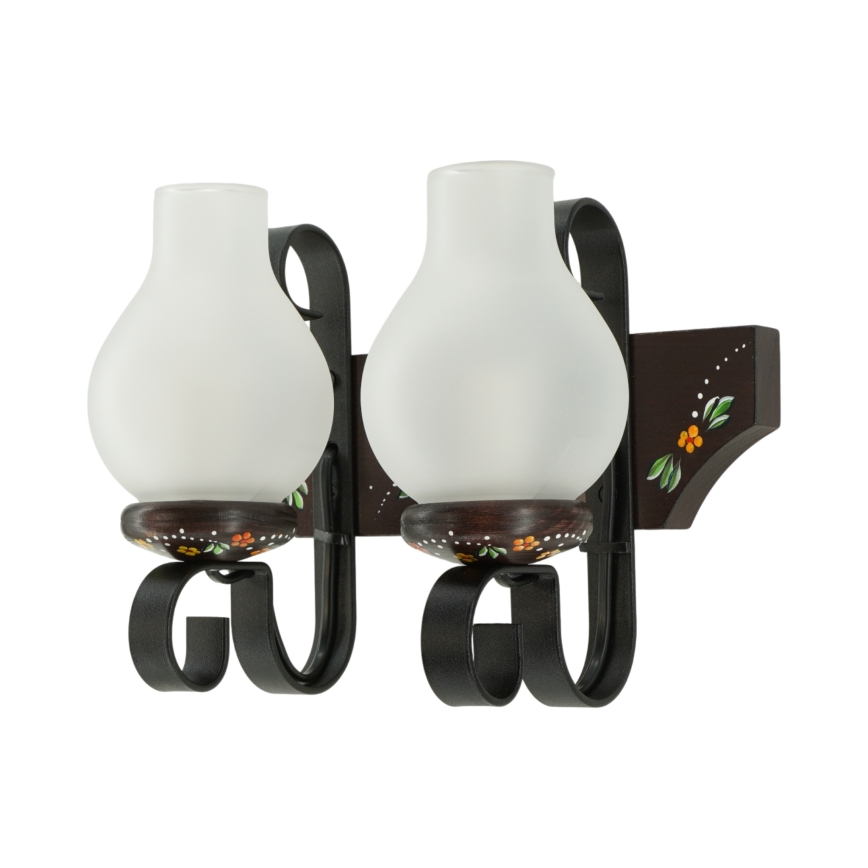 Brilagi - Applique QUEEN 2xE14/40W/230V faggio/wenge