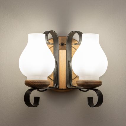 Brilagi - Applique ROATA APLICA 2xE14/40W/230V faggio