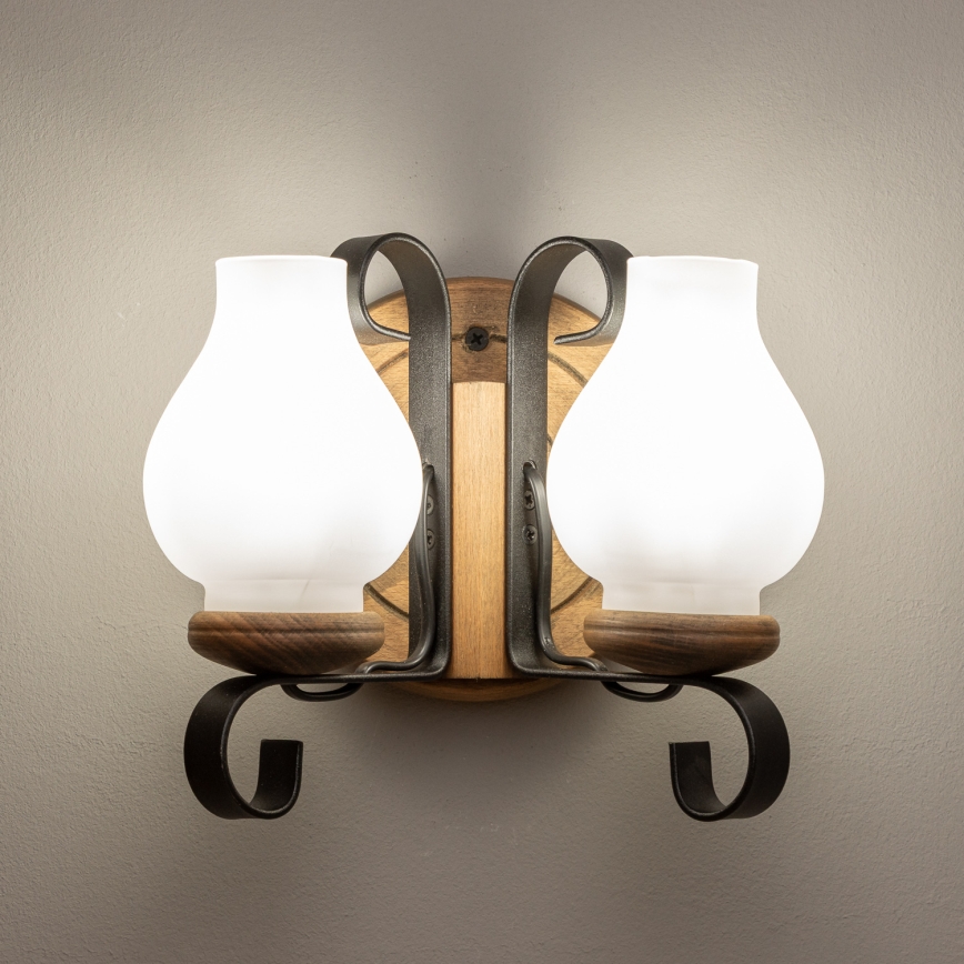 Brilagi - Applique ROATA APLICA 2xE14/40W/230V faggio